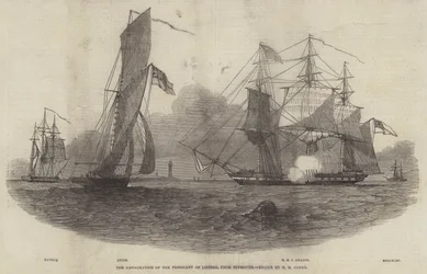 The Embarkation of the President of Liberia, from Plymouth